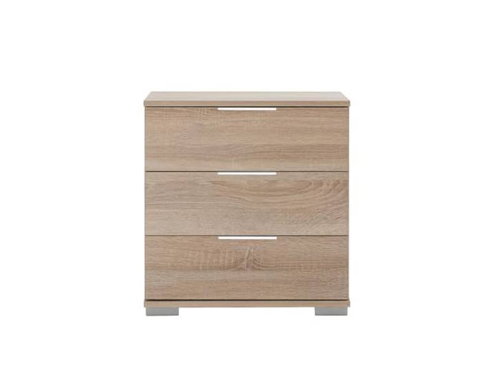Lomadox Schlafzimmer Nachttisch Nachtschrank in Eiche sägerau Nb., B/H/T ca. 52/58/38 cm