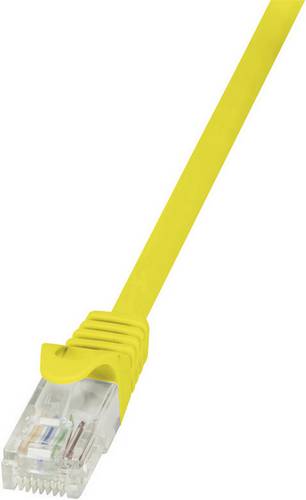 LogiLink Professional Patchkabel Cat.5e U/UTP, gelb, 0,5m