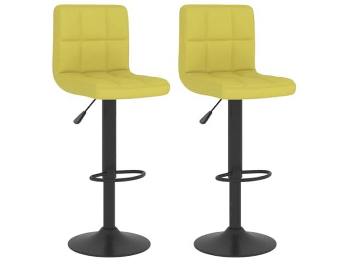 HEFZGDB Barhocker 2 STK. Grün Stoff Bürohocker Barstuhl Esszimmerstühle Vanity Chair für Wohnzimmer Café Bars Gaststätten