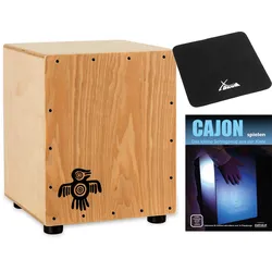 XDrum Junior Cajon Peruana Ash Set inkl. Sitzpad und Schule