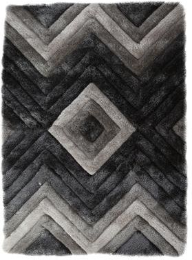 MDA Rugs Mateos Shag Collection Geometric Area Rug