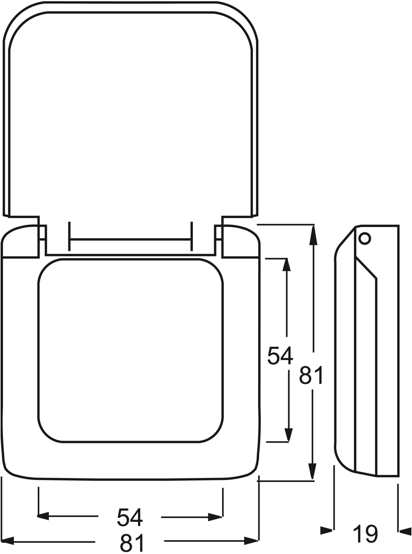 Busch-Jaeger Rahmen 1-fach aws, m.Klappdeckel 2518-214 (2CKA001719A0061)