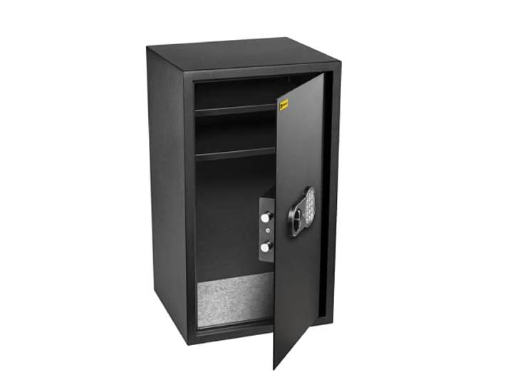 HomeSafe HV70E Tresor mit Elektronikschloss, 70x40x36cm (HxBxT), Digitaler Tresor für Zuhause und Büro, Schranksafe, Geldsafe, Elektronik, Schmuck oder Dokumentensafe mit 2 Verstellbaren Fachböden