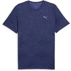 PUMA Herren Shirt M MOVE CLOUDSPUN AOP TEE, Größe XL in Blau Blau