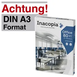 Inacopia Kopierpapier DIN A3 hochweiß 80 g/m2