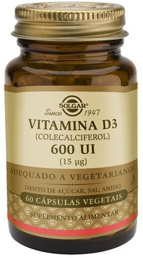 Solgar Vitamina D3 600Ui 60 cápsulas
