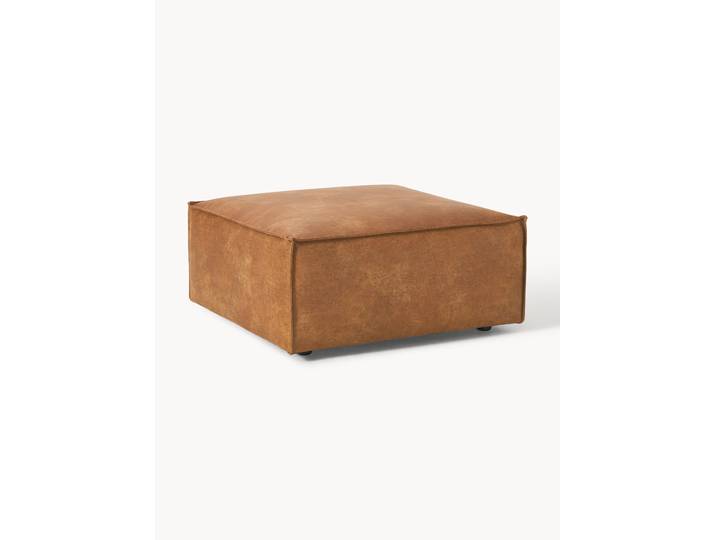 Pouf en cuir Lennon
