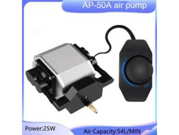 AP-50A Verstelbare luchtpomp 25W54L/MIN Stille luchtpomp, compressorluchtpomp Gebruikt voor freesmachines, aquaria, zwembaden