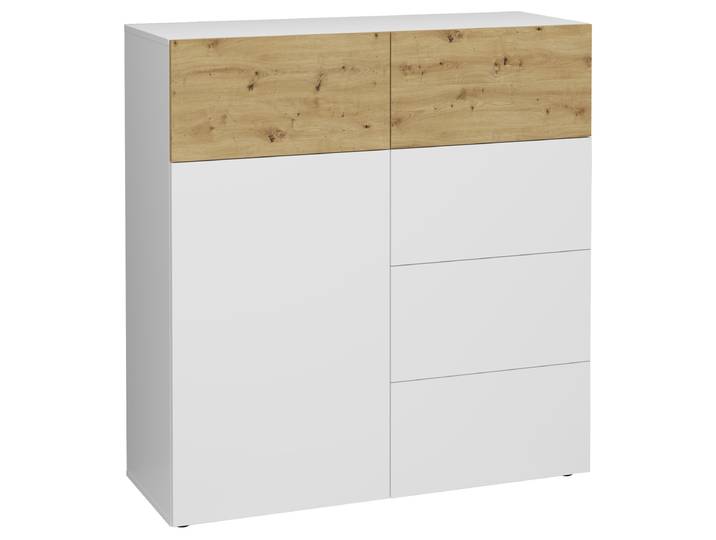 Commode Navolou - 109 cm 109 x 115 x 42cm Blanc