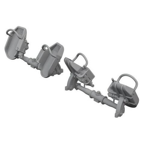 Eduard Bf 109E rudder pedals early 1/48 (648873)