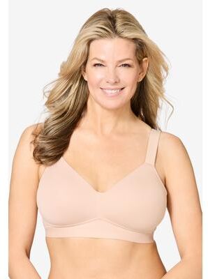 Plus Size Women's Leading Lady® The Aurora Microfiber Lightly Lined T-Shirt Bra by Leading Lady in Sand (Size 40 A)