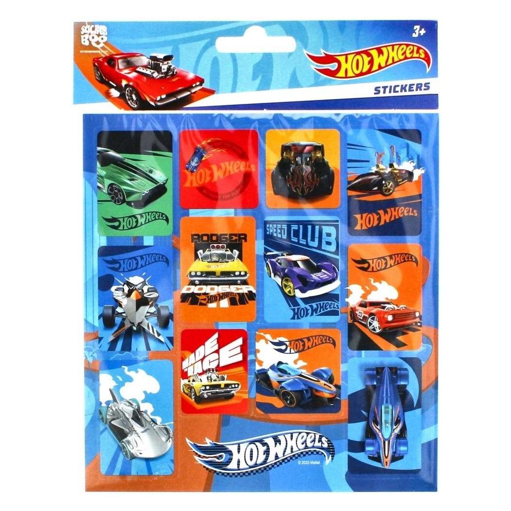 Starpak Hot Wheels quadratische Aufkleber (36 Sticker) (48993279)