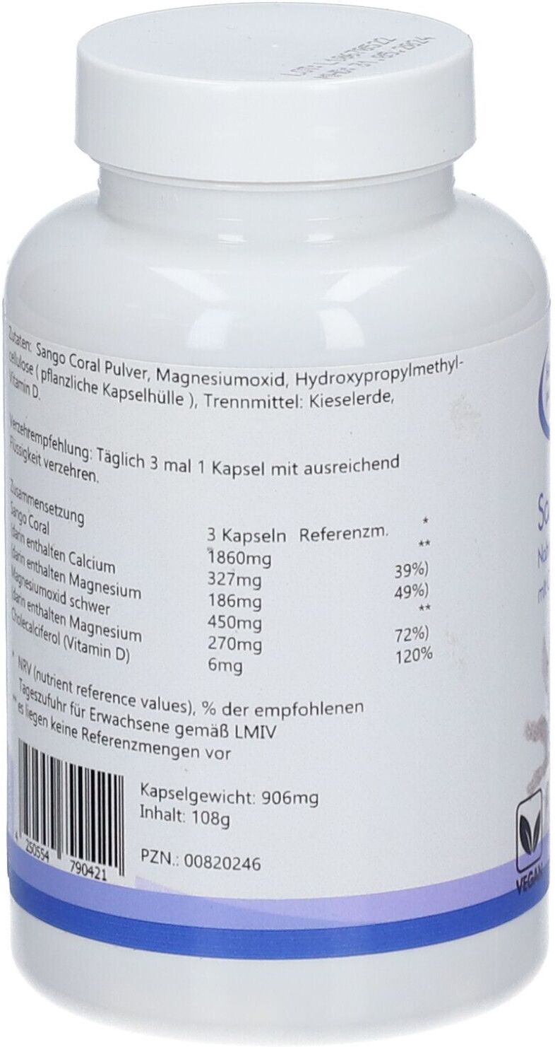 Pure Sango Coral Vegi Kapseln 120 St