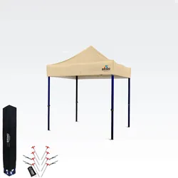 Faltzelt 2x2m - ohne 3 Wänden - Beige