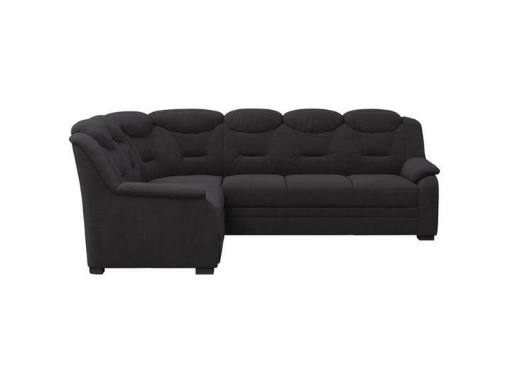 Mid.you Ecksofa, Schwarz, Kunststoff, L-Form, 263x211 cm, Made in EU, Bettfunktion erhältlich, in den Filialen seitenverkehrt erhältlich, Wohnzimmer, Sofas & Couches, Wohnlandschaften, Ecksofas