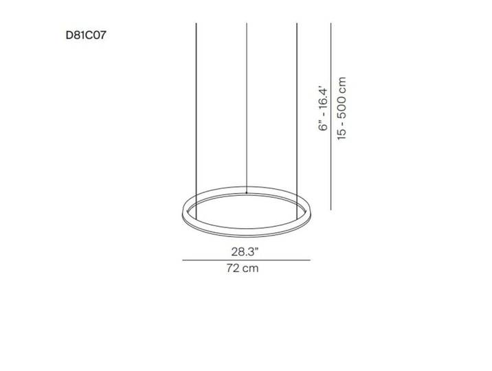 Compendium Circle LED Pendelleuchte Ø72 Black - Luceplan - Esszimmer - Aluminium - Einflammig