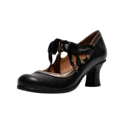 Pumps FLY LONDON "Fly London Pumps Leder", Damen, Gr. 37, Leder, schwarz, Schuhe Pumps