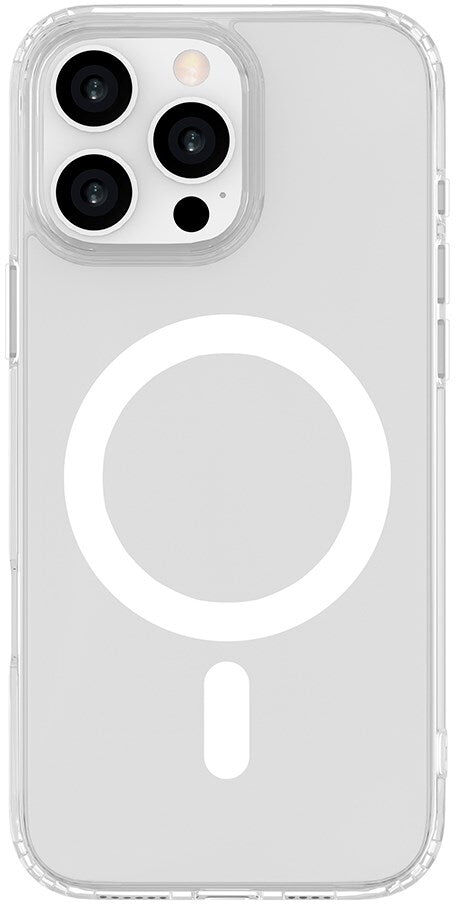 eSTUFF iPhone 16 Pro INFINITE OSLO Hybrid Plastik Bagside Cover - MagSafe Kompatibel - Gennemsigtig