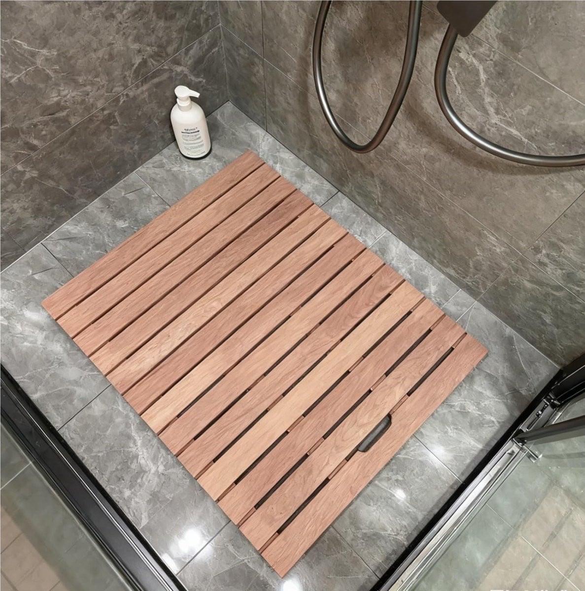 Houten Douchemat met Antislip Rubberen Voetjes voor Badkamer Organisatie