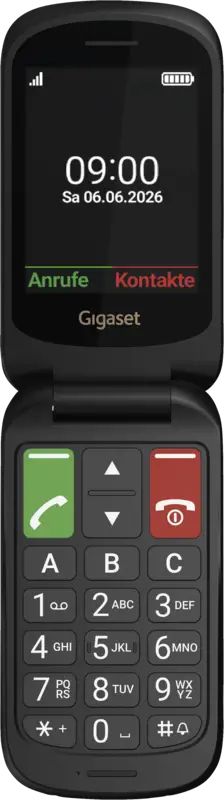 Gigaset GL40 128 MB 4G Smartphone 7,11 cm (2.8 Zoll) 0,3 MP Single SIM (Schwarz) S30853-H1255-R10