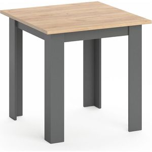 Vicco Esstisch Karlos, 94102, goldkraft eiche, 80 x 76,8cm, eckig