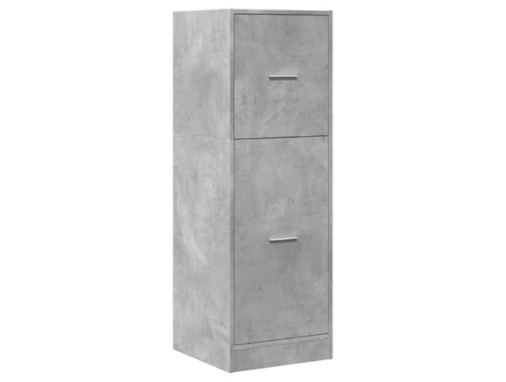 vidaXL Apothekerschrank Betongrau 40x41x118 cm Holzwerkstoff