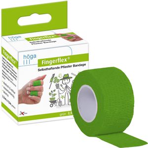 Höga Pflaster Fingerflex Bandage, grün, 1 Rolle, wasserfest, elastisch, kohäsiv, 4,5m x 2,5cm