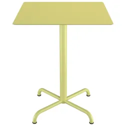 Pico Cafe-Tisch Outdoor Quadratisch Zitronengelb Quadratisch 60 x 60 cm