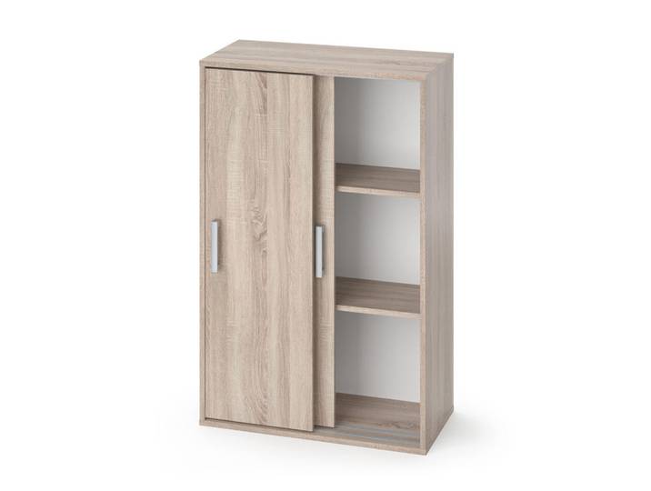 Vicco Kleiderschrank Falk Sonoma 68 x 108.5 cm, Sonoma Eiche, Holzwerkstoff, Rechteckig, 68x108.5x33 cm, Garderobe, Garderobenschrank