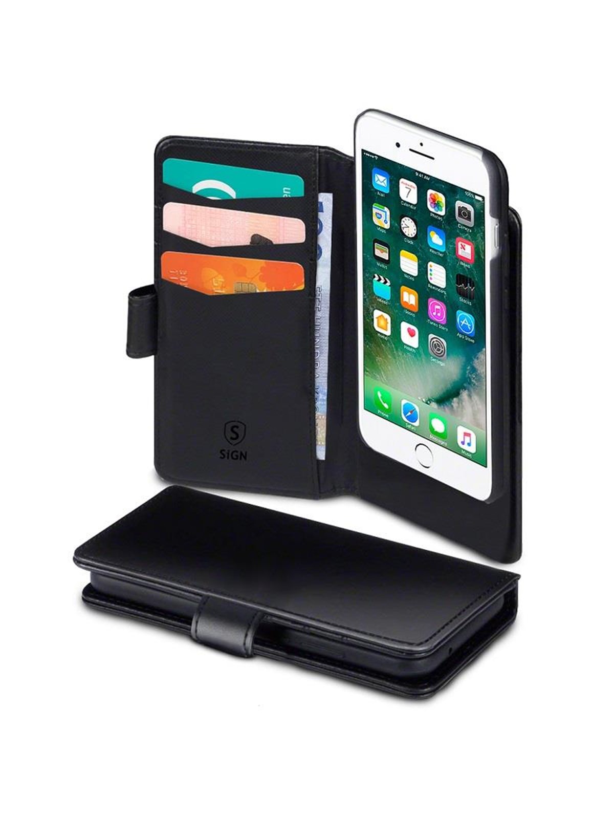 SiGN Cover 2-in-1 for iPhone 6/6S/7/8 Plus - Black
