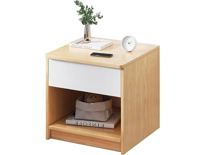 QCKNKMGG Nachttisch, Nachttisch aus künstlichem Brett Verwendungsszenario: Nachttisch, Sofa, Stuhl, Wohnzimmer, Büro, Schrank
