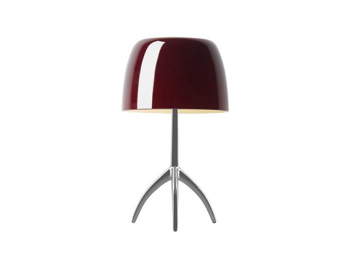 Foscarini Lumiere Grande dimmbare Tischleuchte kirschrot, Aluminium