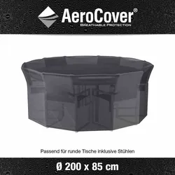 AEROCOVER  AeroCover Atmungsaktive Schutzhülle für Sitzgruppen Ø200xH85 cm