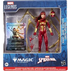 Hasbro - Marvel Legends Series Mary Jane Watson (Iron Spider) Figur + exklusive Magic: The Gathering Foil-Karte