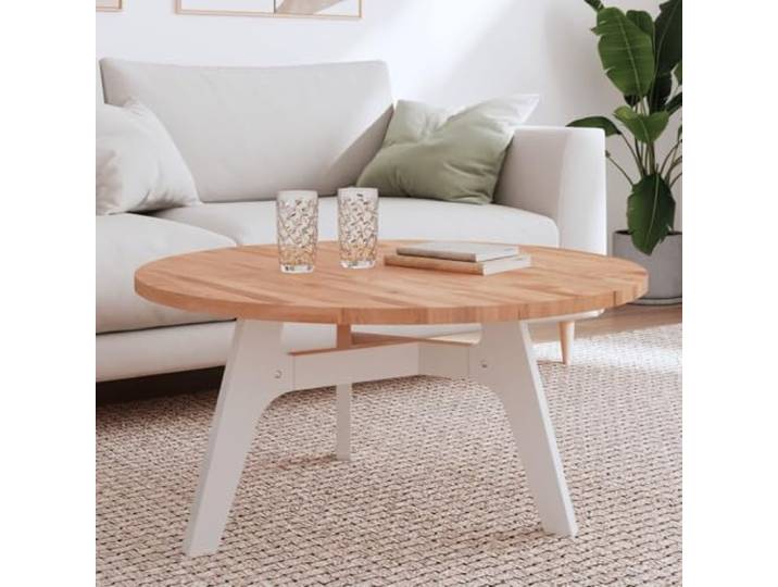 KGTKGTYER Tischplatte Rund 90x2.5 cm Buche Massivholz Couchtisch Robustes Naturmaterial, Vielseitige Verwendungsmöglichkeiten, Einfache Reinigung