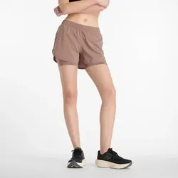 NEW BALANCE Damen Shorts Womens Running Short, Größe XL in Weiß 41225
