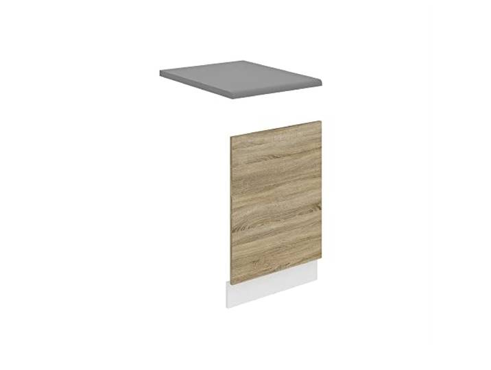 Belini Frontblende PO 45 cm, mit Arbeitsplatte, Sonoma-Eiche ohne Griff, Geschirrspüler Frontblende Breite, Frontplatte für Spülmaschine