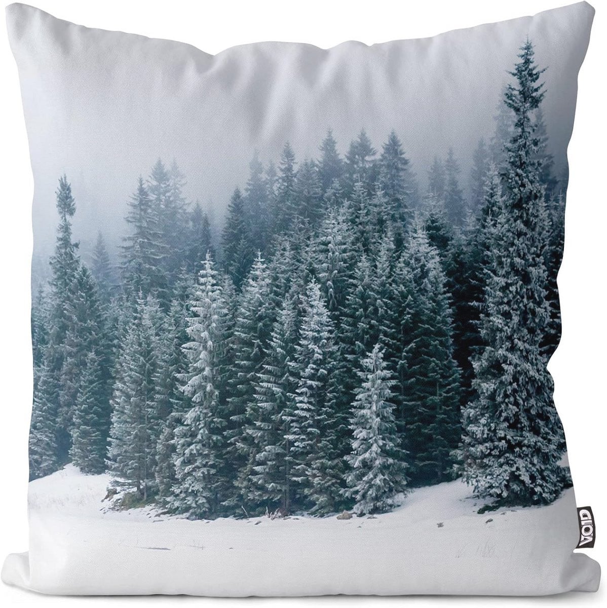 Kussenhoes Winterse Sneeuw 40x40 cm - Waterproof, Handgemaakt en Vuilafstotend