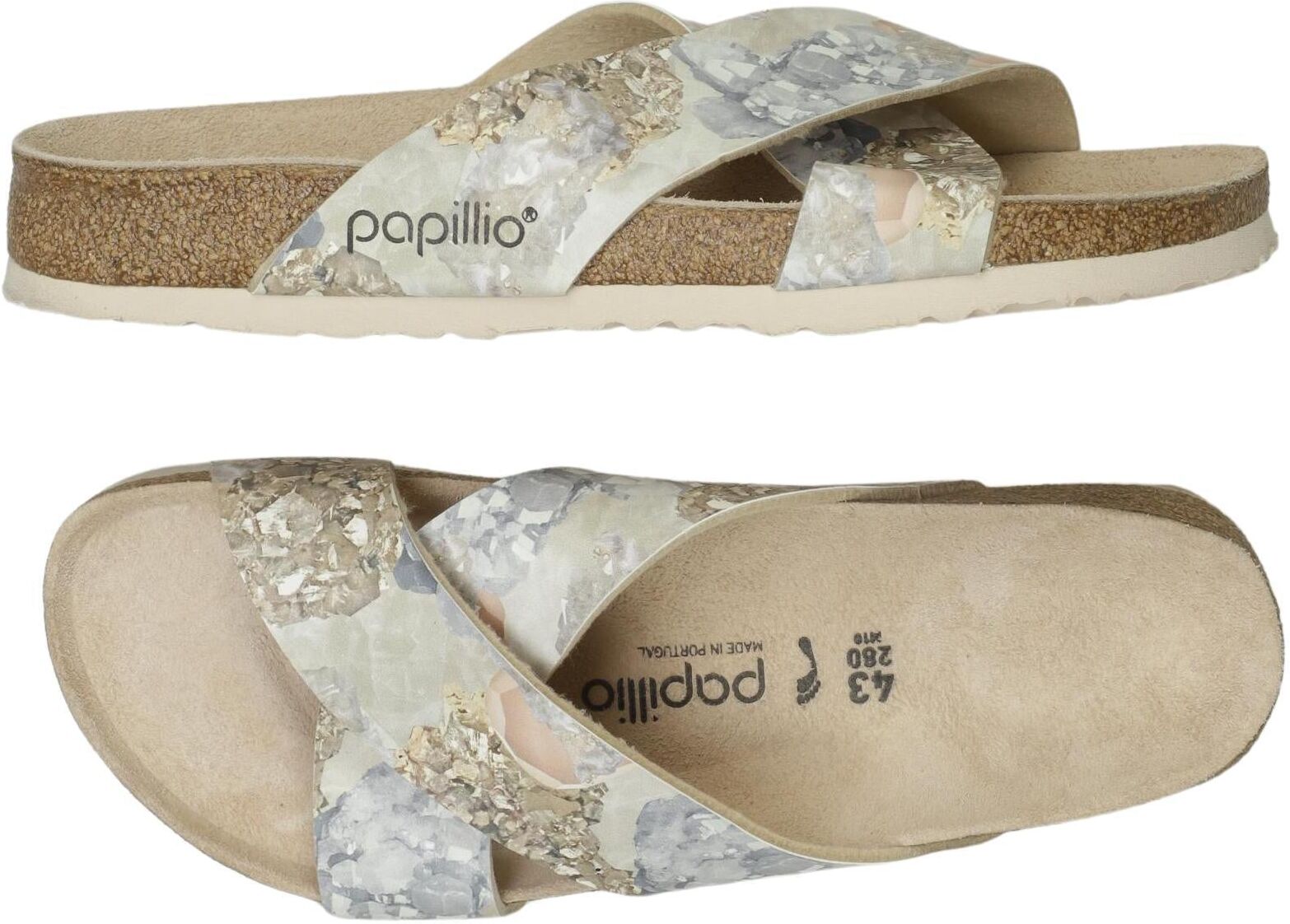 Papillio by Birkenstock Damen Sandalen, Mehrfarbig, Gr. EU 43, kein / Etikett - Second Hand