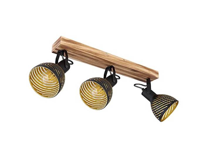 Deckenleuchte Lampe Spotleuchte verstellbar Spotleiste Leseleuchte schwarz gold