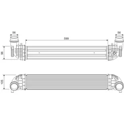 Ladeluftkühler VALEO 818690 für Opel Astra K Sports Tourer