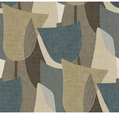 Seabrook Designs Mosley Tulips Embossed Vinyl Unpasted Wallpaper