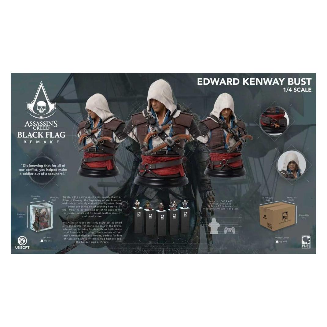 Purearts Assassins Creed Black Flag Resynced Bust 1/4 Edward Kenway (PA060AC)