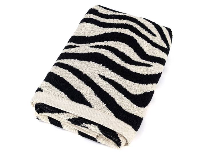 Serviette de toilette absorbante coton 50x100cm ZEBRA beige
