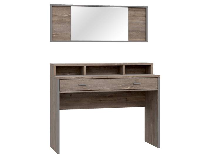 Hom´in Schminktisch & Spiegel MANHATTAN, eiche, Holznachbildung