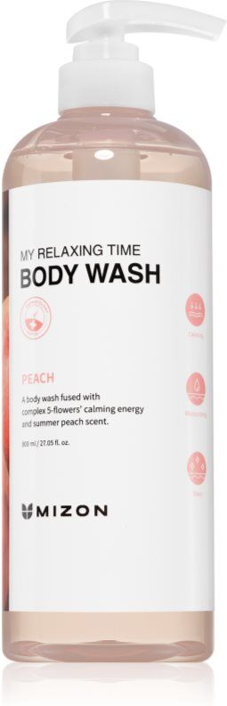 Mizon My Relaxing Time Peach moisturising shower gel for skin soothing 800 ml