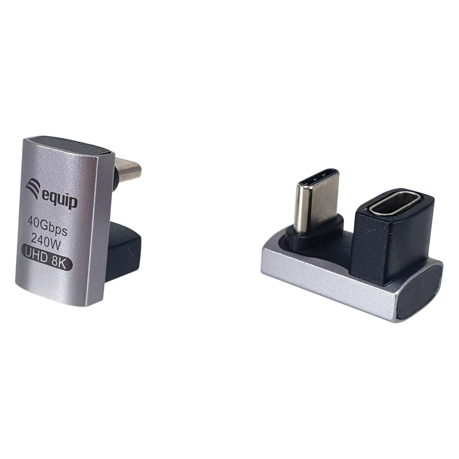 equip Adapter USB 4.0 -> USB-C 40Gbps, 240W PD, 2er-Pack gr (240 W) (133477)