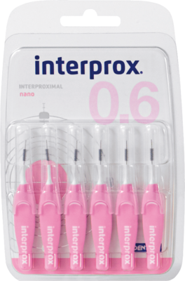 DENTAID GmbH INTERPROX reg nano rosa Interdentalbürste Blister 6 St 10933773