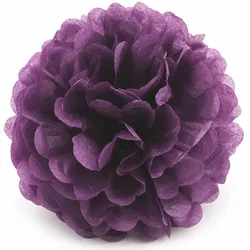 Creativery 1 Pompon 50cm XXL Seidenpapier Pompoms Papierblumen Hängedeko Partydeko Lila