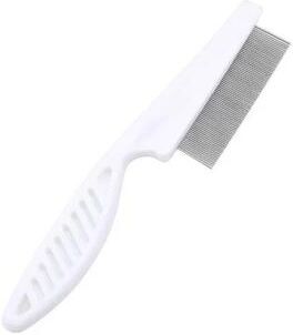 Uplift Essentials Stainless Steel Ultra Fine Flea & Shedding Comb white l